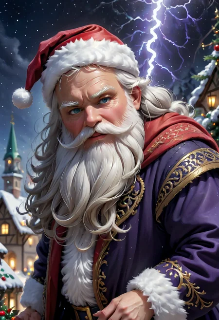 santafestivemood, a breathtaking and highly detailed oil painting that captures the essence of Christmas, Santa, storybook illustration, dynamic pose, high quality, intricated lighting, luminism, trending on artstation, sharp focus, intricate details, highly detailed, (masterpiece:1.4), elegant, delicate, dynamic lightning, vibrant details, (expansive view:1.4), (clear outlines:1.4), (ultra detailed:1.4), 64K, (extremely high contrast:1.4), award winning, stunning, beautiful composition, ornate, dramatic, realistic, perspective, elegant, artstation, smooth, illustration, (clean sharp focus:1.4), SFW
