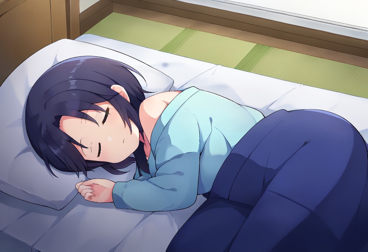 score_9, score_8, score_7, source_anime, hida shouko, sleeping