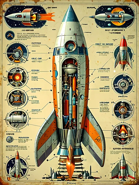 retro_rocket spaceship cutaway to see levels inside<lora:add-detail-xl:3> <lora:MJ52:0.6> <lora:sdxl:0.85> retro_rocket