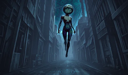 realistic, masterpiece, night, post-apocalyptic city, street corner, hypnotic patterns, transdimensional rift, divide by zero, no humans,