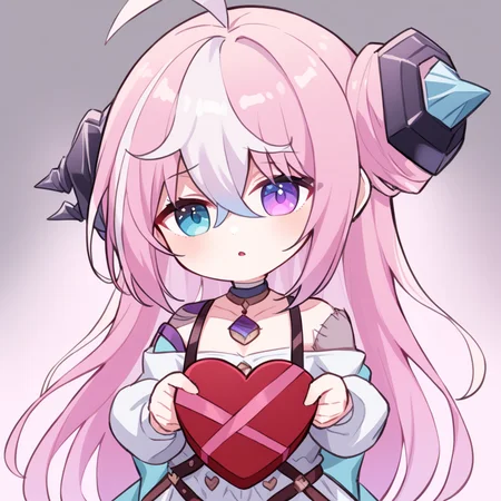 ,anisage,1girl,solo,valentine,,different pupil,blue eyes,heterochromia,chibi,<lora:anisage:0.8>,<lora:Qszb:0.8>, masterpiece, best quality, very aesthetic, absurdres