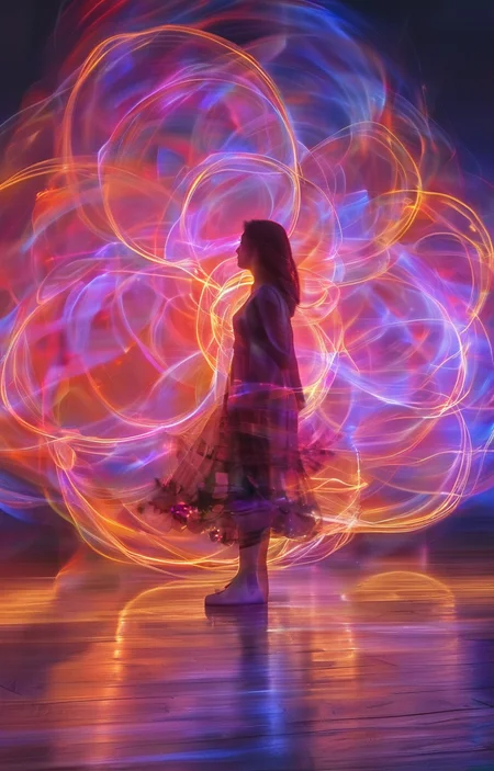 masterpiece,best quality,<lora:tbh247-sdxl:0.9>,illustration,style of Light painting decaying peonies