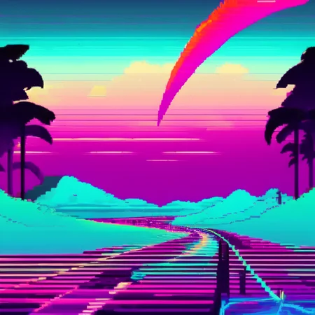 (retrowave style:1) <lora:djzRetroWaveV21_LoraBooth:1>