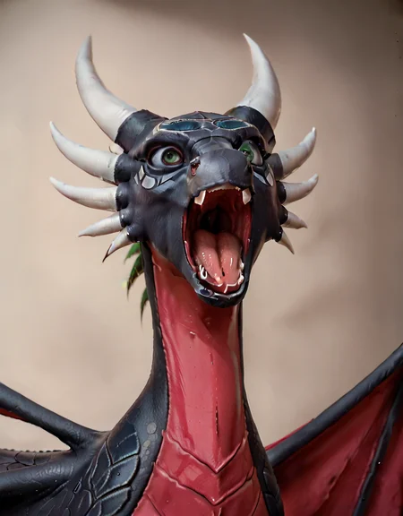 <lora:Adult_Corrupted_Cynder_-_The_legend_of_Spyro:0.7>
cynder, dragon, corrupted, green eyes, female, detailed eyes, solo, perforated wings, ultrarealistic, hyperdetailed, masterpiece, ((open mouth)), black eye contour, hangry, shouts,