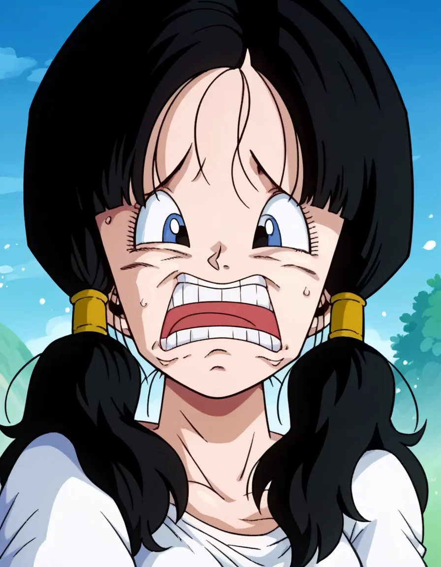 score_9, score_8_up, score_7_up, source_anime, <lora:dbz-videl-anime-ponyxl-lora-nochekaiser:1>, videl, black hair, eyelashes, parted bangs, twintails, medium breasts,, <lora:strawhat-huh-face-ponyxl-lora-nochekaiser:1> strawhat huh face, strawhat huh face, open mouth, teeth, , ,