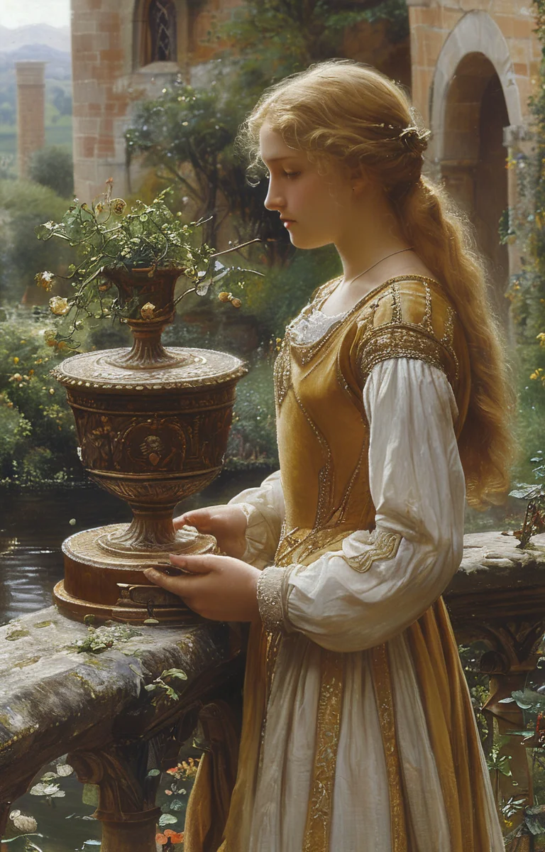 masterpiece,best quality,<lora:tbh201-sdxl:0.9>,illustration,style of Edmund Leighton
tech genius teenage girl