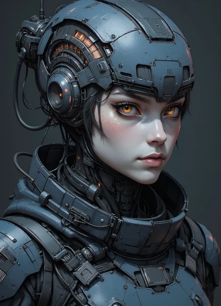 <lora:ck-Sci-Fi-Concepts:0.7>, in the style of ck-sfc, close-up shot of a dressed in futuristic glowing hard surfaced dark pastel sci-fi, slightly oval cross section look, battle scratched armor, a kimono, mysterious white skin mexican wabi-sabi battle droid humanoid woman with a lot of mechanical parts, 1800'S, - Bosmer hybrid, Scribe, equirectangular 360, Flirty expression, Romantic, whimsical, Fast Shutter Speed, Lomography Color 100, F/2.0,
<lora:ck-nc-luminal-genesis:0.8>
<lora:test2:0.8>