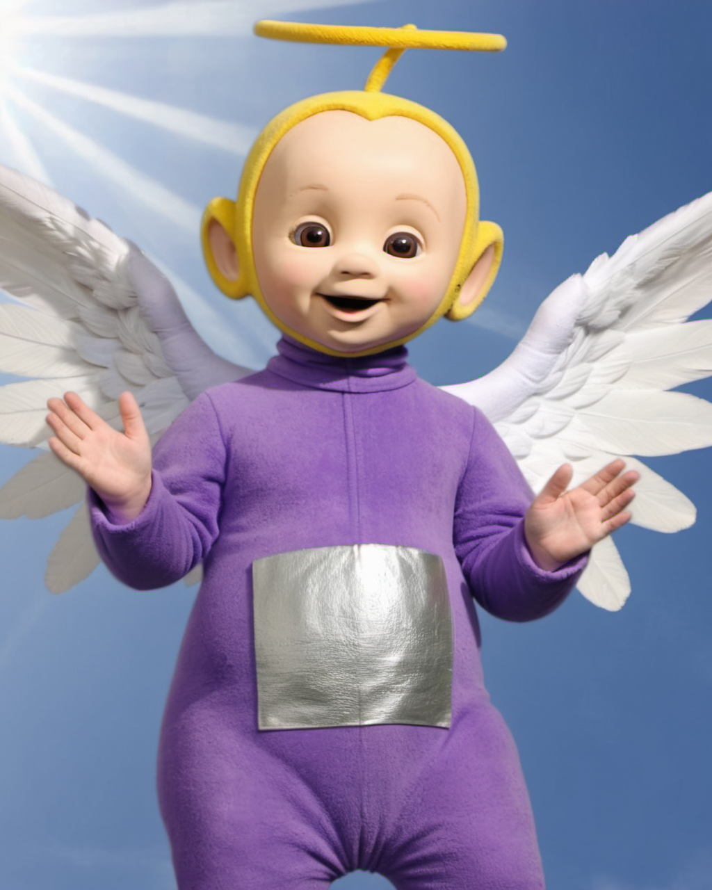 an angel, teletubbiesxl, <lora:teletubbiesxl:0.4>