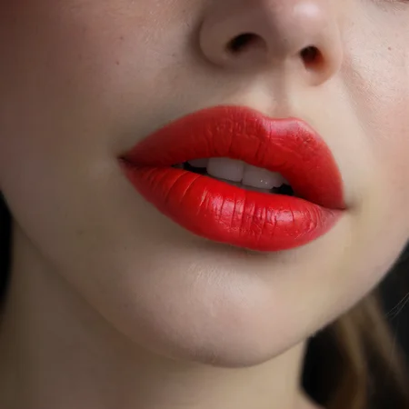 RAW photograph, 19yo, 1girl, (extreme lip close up, [seductive|sexual|erotic|kissable] lips:1.5), vibrant colours, pursed lips, red lipstick, (imperfect skin, realistic skin texture, freckles:0.25), perfect teeth, makeup, pale skin, hyper realistic, highres, masterpiece, 8k, cinematic lighting, photoshoot <lora:RMSDXL_Enhance:2> <lora:sd_xl_dpo_lora_v1:0.5>