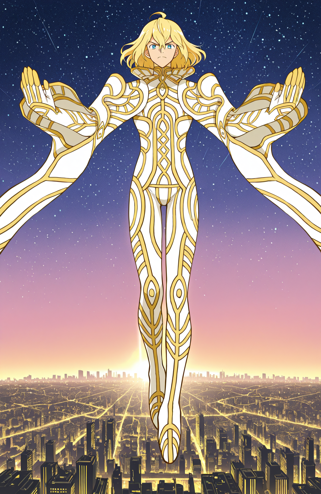 zanza_outfit, 
zanza,
straight-on,
dynamic pose,
fighting stance, 
anime style,
detailed landscape, cityscape, perspective, cinematic lighting, starry sky, gradient sky,
<lora:[Char - IL] Xenoblade - Zanza [+Clothes] (R1E14):1>