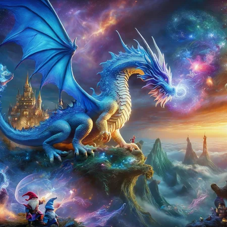 Fujifilm quality photograph (best quality)++, (masterpiece)++, (detailed)+, elf on the shelf fighting a Dragon, (fantasy illustration)1.3, enchanting Dragon battle elf on the shelf, mystical battle, (many gnomes battling)1.4 (whimsical charm).4 Otherworldly charm, mystical sky, (Luis Royo)1.2, (Yoshitaka Amano)1.1, moonlit night, soft colors, (detailed cloudscape)1.3, (high-resolution)1.2 (gnomes  battling everywhere)1.2 , <lora:DonM3t3rn1tyXL-v1.1:0.8> DonM3t3rn1tyXL <lora:DonMD1g174l4sc3nc10nXL:0.8> DonMD1g174l4sc3nc10nXL  <lora:Dragons:0.8> dragon  <lora:EnvyMagicalXL01:0.8> magical <lora:FantasyLandscape:0.8> FanLan