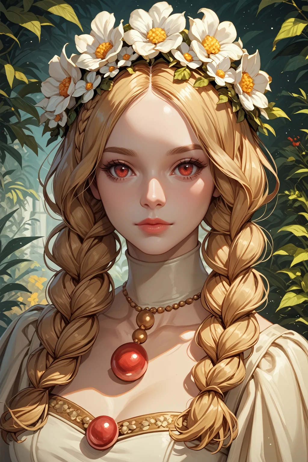 score_9, score_8_up, score_7_up,
<lora:OdinSphereMercedes:0.9>
OdinSphereMercedes, 1girl, blonde hair, twin braids, red eyes, flower crown, looking at viewer, portrait