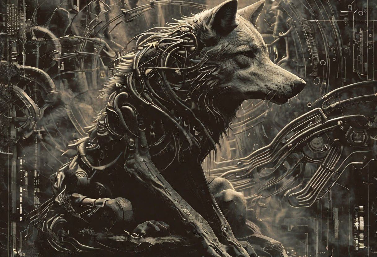 wolf's rain, brown, happy, smile,  detailed, atmospheric, illusion, the flower that dances in the wind, next time in paradise, serene,  <lora:Dark_Anime:0.2> <lora:- SDXL - letitflrsh_let_it_flourish_V1.0:0.4> <lora:The_Dark_Side_Of_The_Future:0.4>