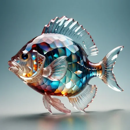 cs-cr1stal-v2 analog realistic Renaissance colour photo of a fish, very detailed, award-winning