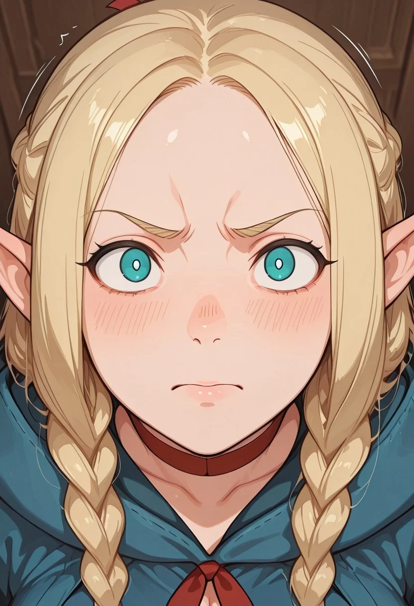 (((masterpiece,amazing quality,best quality,ultra-detailed,perfect composition,detailed face))),
((8K, 8k skin textures, illustration, very aesthetic, amazing quality, newest, absurdres, realisticshaded and colored)),
(score_9, score_8_up, score_7_up),
BREAK ((marcille \(dungeon meshi\))), robe,choker,belt,capele,1girl,solo,portrait,frustrated_brow,annoyed,food,
BREAK (cinematic composition:1.3), depth of field, (adult),
BREAK eyelashes, white sclera, eye trail, crazy eyes, Sharp eyes, wide eyes, (mature female:1.5), very aesthetic, smooth image,
BREAK (detailed face and eyes), detailed face, mesmerizing gaze, motion lines, action lines, sharp focus,volumetric lighting,
<lora:MoriiMee_Gothic_Niji_Style_Illustrious_r1:0.6>,
<lora:748cmSDXL:1>,748cmstyle,
<lora:spo_sdxl_10ep_4k-data_lora_webui:1>,