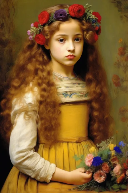 <lora:Sophie Gengembre Anderson Style:1>Sophie Gengembre Anderson Style - juana de arco. Estilo John Everett Millais.