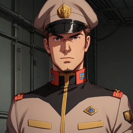 score_9, score_8_up, score_7_up, score_6_up, score_9, score_8_up, eff officer, uniform, hat, man, brown hair, brown eyes