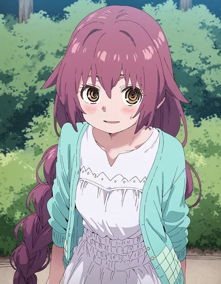 score_9, score_8_up, score_7_up
BREAK
manami_olis, 1girl, solo, brown hair, long hair, hair flaps, braided ponytail, brown eyes, green cardigan, white dress, long dress, looking at viewer
BREAK
nature, outdoors
<lora:Manami_KaiiToOtomeToKamikakushi_v01:1>