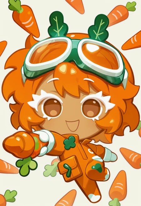 masterpiece,best quality,amazing quality,
colored eyelashes,white eyelashes,solo,full body,simple background,
orange jumpsuit,green accents,carrot-themed accessories,energetic pose,solo,(vegetable theme:1.1),(garden theme:1.1),goggles,gloves,holding carrot stick,bright smile,messy orange hair,big brown eyes.,
crk1styl111,<lora:lycoris:1>,(chibi:1.4),