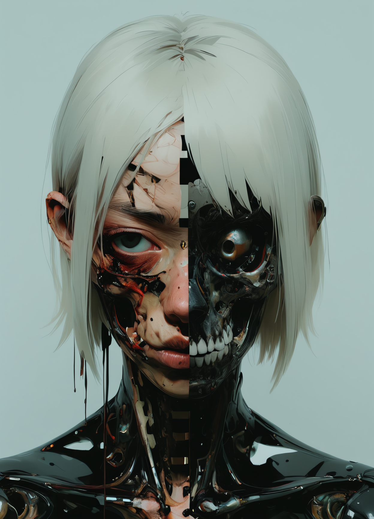 personalize uyey2ka,Daido Moriyama,Adrian Ghenie,  hyper detailed, intricate, AES+F, artstation, <lora:add-detail-xl:1> <lora:xray:1>