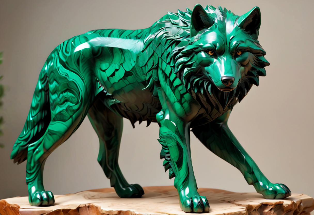 pack of wolves, swift, intense, dramatic, sharp outlines, high contrast, masterpiece, ultra detailed, fine details, intricate, elegant, malachite_style