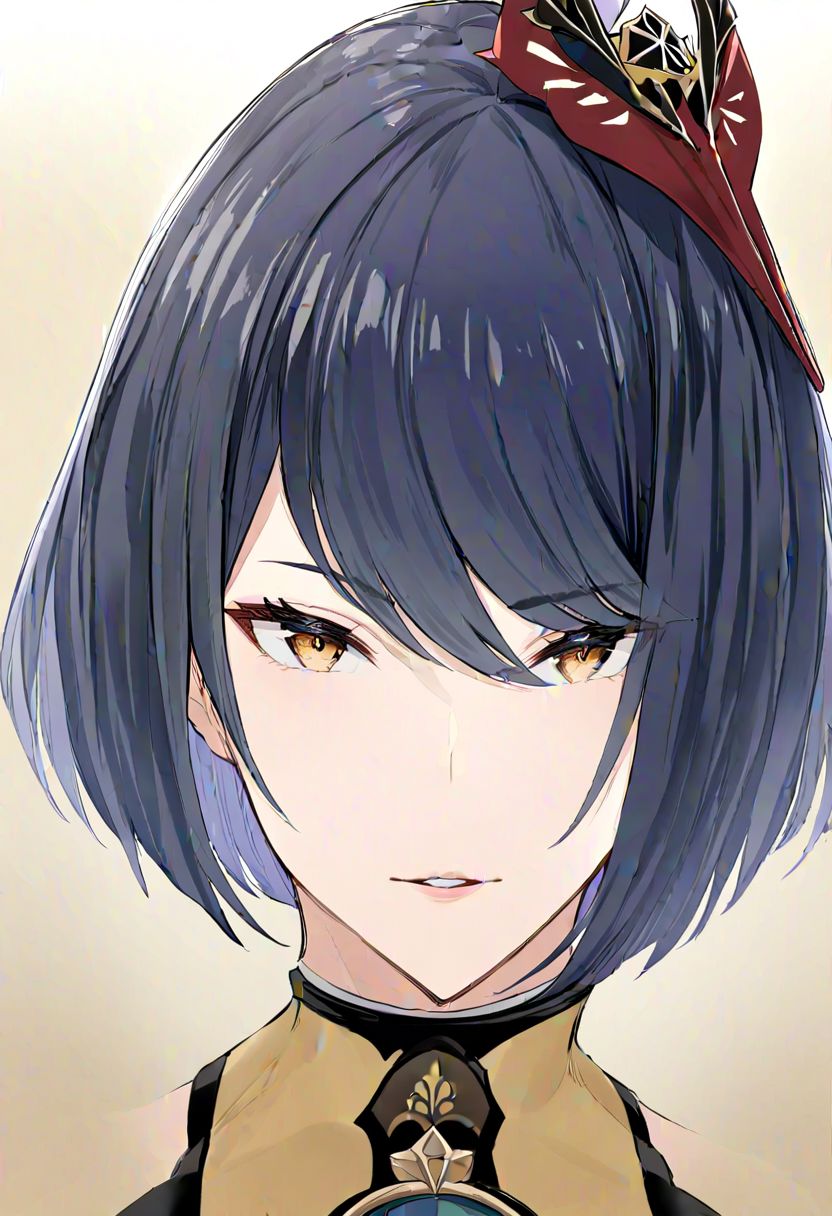 portrait, parted lips, kujou_sara \(genshin impact\), 
masterpiece, best quality, very aesthetic, absurdres, 1milf, 1adult, solo,
