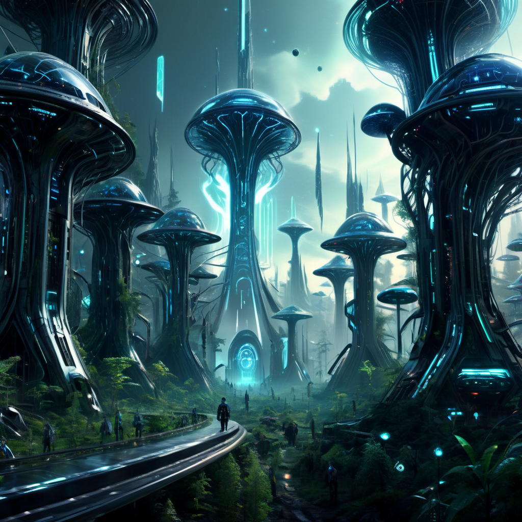 ((best quality)), ((masterpiece)), ((realistic,digital art)), (hyper detailed), DonMM4ch1n3W0rldXL Forest,scifi, tech, futuristic, futurism, 8K, HDR <lora:DonMM4ch1n3W0rldXL:1>