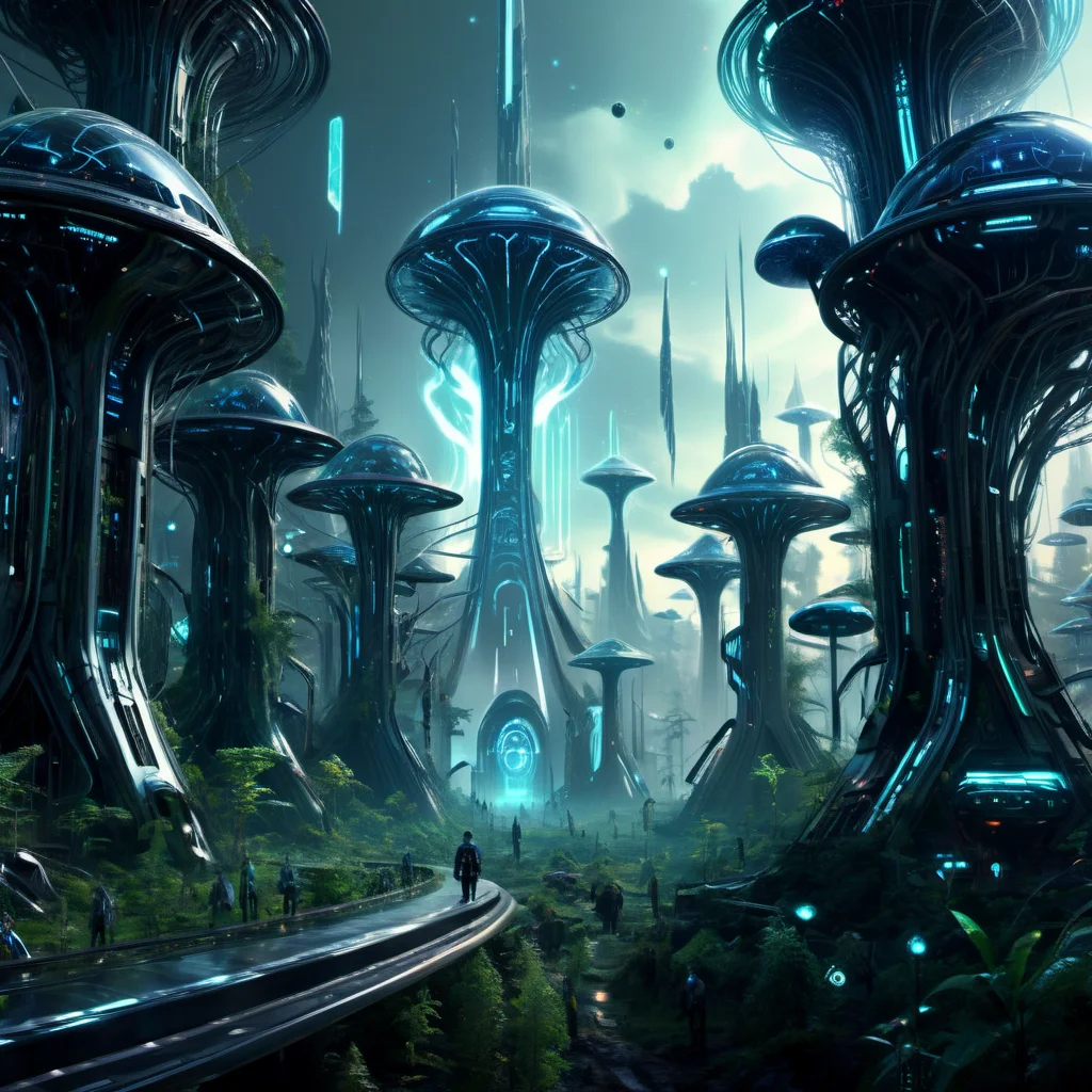 ((best quality)), ((masterpiece)), ((realistic,digital art)), (hyper detailed), DonMM4ch1n3W0rldXL Forest,scifi, tech, futuristic, futurism, 8K, HDR <lora:DonMM4ch1n3W0rldXL:1>