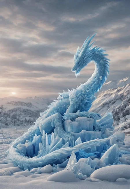 fr0stwrld, Ice, Snow, Dragon