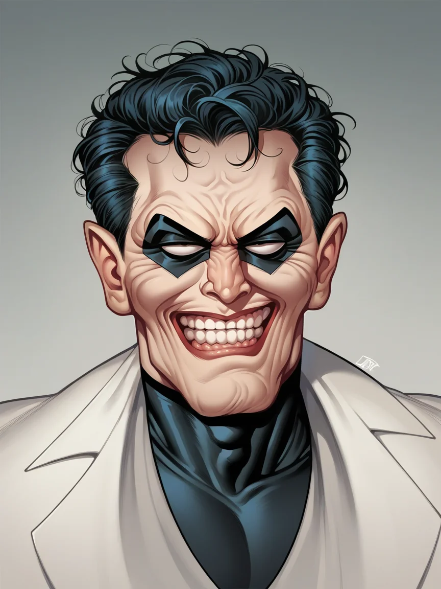 score_9, score_8_up, score_7_up, score_6_up, score_5_up,    <lora:b0ll4ndXLP:1> b0ll4nd, the joker \(dc\),