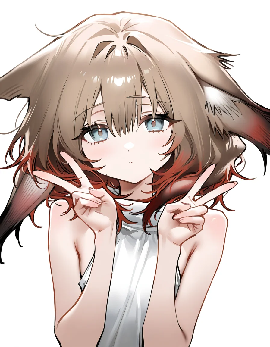 <lora:xileda-000016:1>,xileda,1girl,solo,looking at viewer,simple background,white background,v,double v,, masterpiece, best quality, very aesthetic, absurdres,newest, incredibly absurdres,