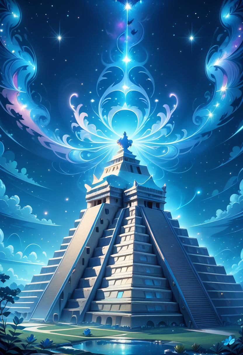 score_9, score_8_up, score_8, 
BREAK,
zzChichenItza,
no humans, night, building, star (sky), night sky, starry sky, milky way,
Spirit Animal,
zPDXL,