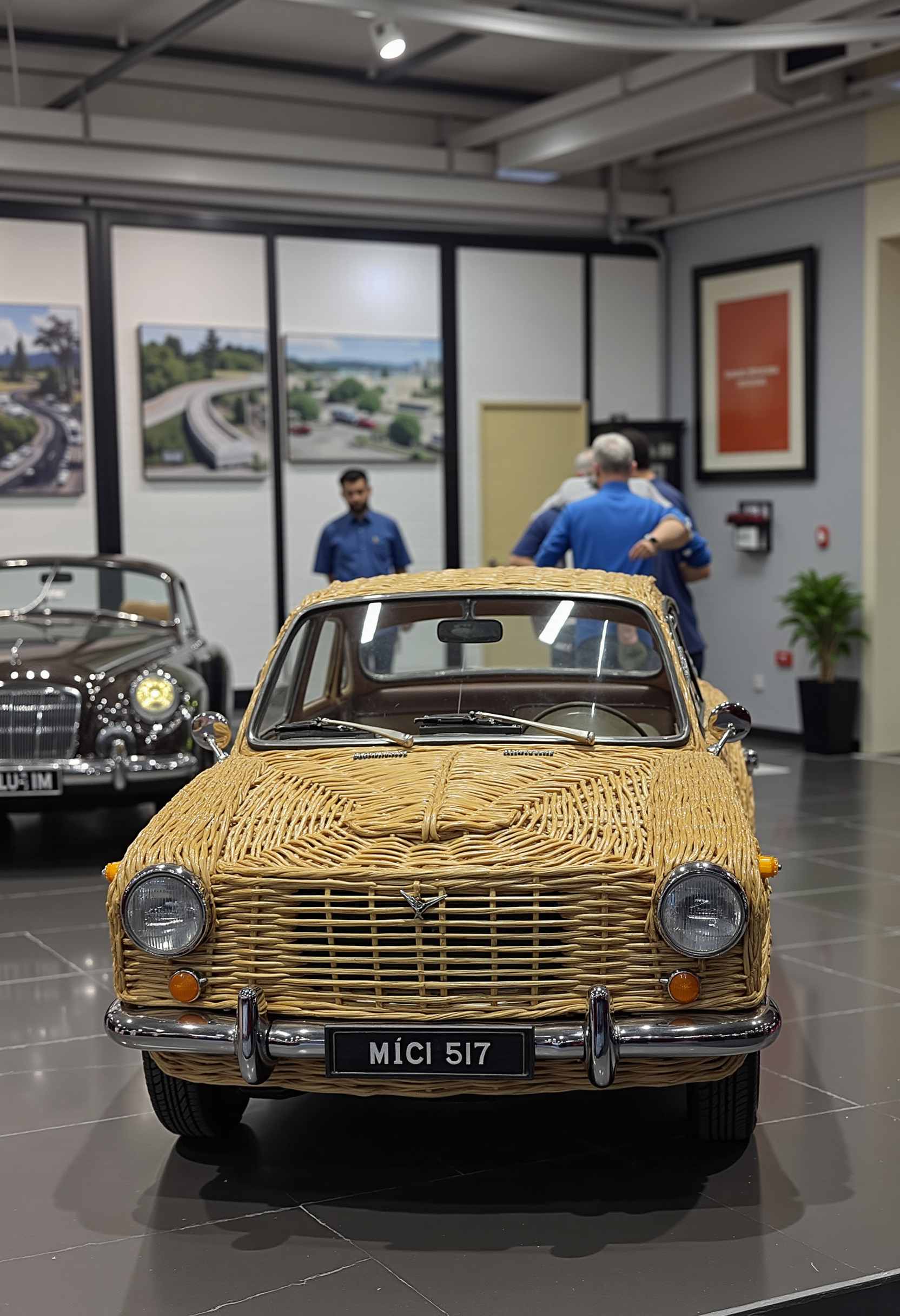 wkrstyle car, in a showroom 