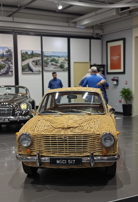 wkrstyle car, in a showroom