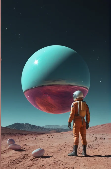((Introduce quality iteratively))((unambiguous unequivocal sampling))((total surrealism scene))((Creative Surreal 1975 spaceage object)(Photo Masterpiece 8k wallpaper [Verb | adjective | adjective]))) doing things never done before)(pure sharpness)(k black point)((art of greatness))(magnificent gradients)((psyop colors complementary saturated hues))((vignette))f(x)
<lora:LCM-LoRA-XL_V1:0.21>
<lora:SDXLHighDetail_v5:0.3>Thriller.
