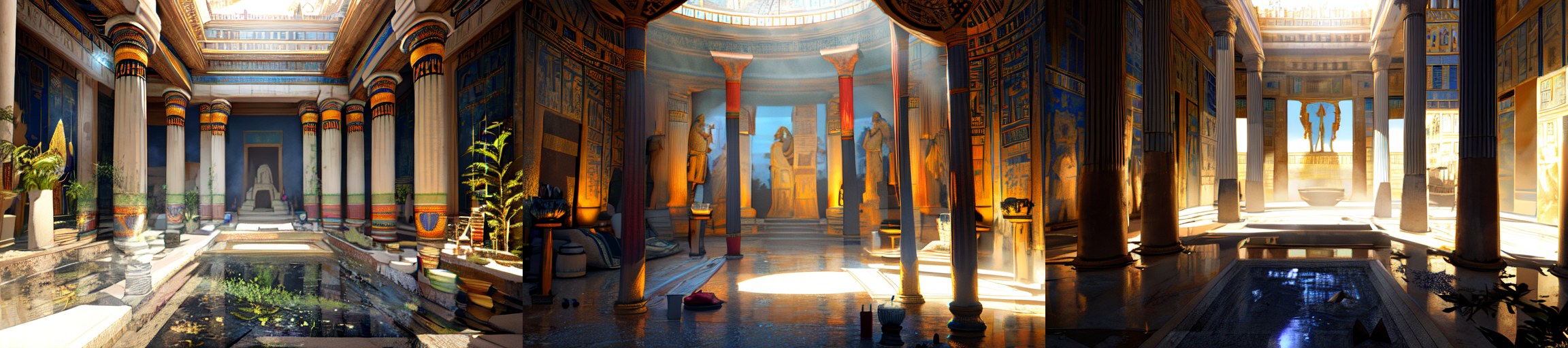 (otherworldly, otherworldly atmosphere, otherworldly appearance), highly insanely detailed, masterpiece, top quality, best quality, highres, 4k, 8k, RAW photo, ((ancient egyptian theme:1.2)), Hong Kong structure, structure, 
(mystical theme), mystical gatmosphere, arcane sanctuaries, otherwordly aura, 
(long_hair, long hair, random colors hair, glowing hair, hair over one eye, long messy hair), 
(eyelashes, eyeliner, eyeshadow, eyelashes, long eyelashes), 
collar, earrings, jewelry, necklace, armlet, 
tentacle, (underwater), nsfw, 
Homestay, Resort, (Guest House:1.1), 
building, structure, swirling energy, 
action pose, 
drunk, 
high-heels, 
reflection, reflective floor, 
shawl, 
abandoned building, shopping mall, overgrown with vegetation, [volumetric fog], cinematic lighting, colorful, colourful, 
belly bottom, erotic lingerie, 
((dune)), steep, sandhills, 
HDR, ((photorealistic)), professional light, cinematic lighting, fashion photography, ambient lighting, face lighting, <lora:detail_slider_v4:1>, Fantasy picture, OverallDetail, ancient roman room with a statue and candles in it and a bed in the middle of the room with a blue blanket on it and a blue blanket on the floor, RomInt, <lora:RomanInterior-10:1>, epiCPhoto, (fantasy world)