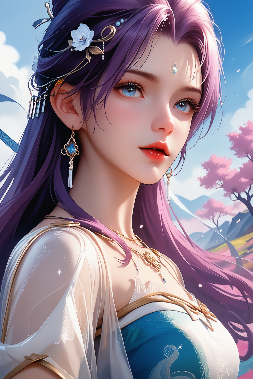 score_9,score_8_up,score_7_up,
<lora:QingYi_Pony:0.9>,
qingyi, 1girl, thick brush strokes, watercolor texture, vibrant color palette, dreamy landscape, ethereal atmosphere, soft yet bold contrasts, artistic expression, enchanting details, perfect for a stunning wallpaper.
