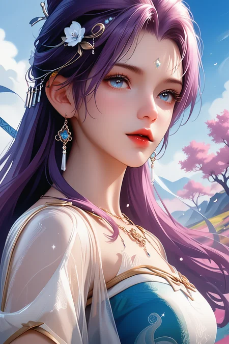 score_9,score_8_up,score_7_up,
<lora:QingYi_Pony:0.9>,
qingyi, 1girl, thick brush strokes, watercolor texture, vibrant color palette, dreamy landscape, ethereal atmosphere, soft yet bold contrasts, artistic expression, enchanting details, perfect for a stunning wallpaper.