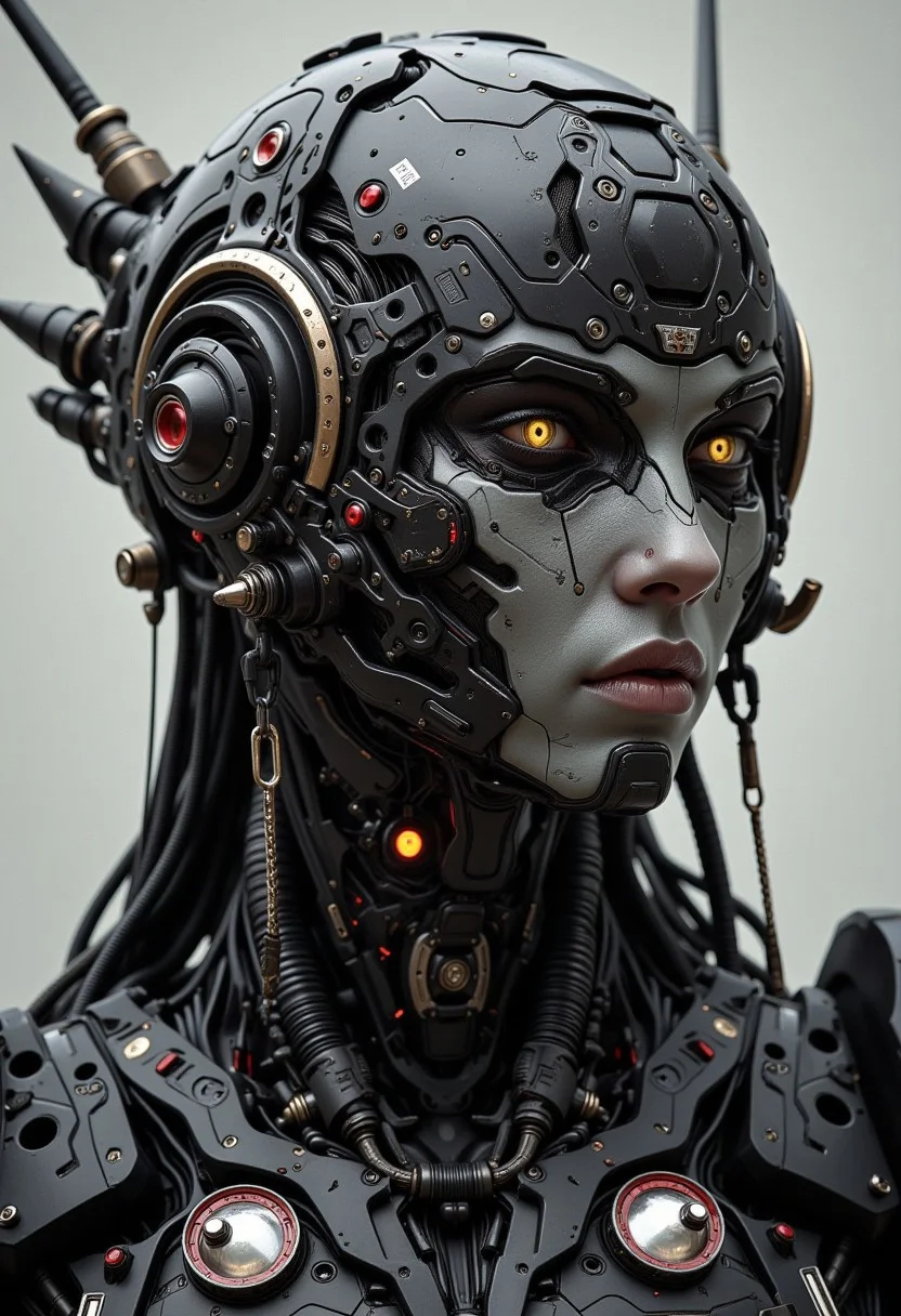 cyborg, exosuit, mech, futuristic, (off-center composition, left aligned, Portrait), an new cyborg, battle brand-new, bulky power armor, gothic battle field, cinematic film still glamorous photo dark art by Rafael Zabaleta, expressionism art by Asger Jorn, vibrant, Abstract expressionism, experimental painting techniques, striking and energetic colors, dynamic compositions, Expressionism, paradise landscapes, emotive brushwork, sea  tones, dramatic lighting, introspective themes . high fashion, luxurious, extravagant, stylish, sensual, opulent, elegance, stunning beauty, professional, high contrast, detailed . shallow depth of field, vignette, highly detailed, high budget, bokeh, cinemascope, moody, epic, gorgeous, film grain, grainy