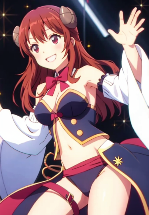 <lora:demongirl_next_door:0.6>, Yuuko, smile