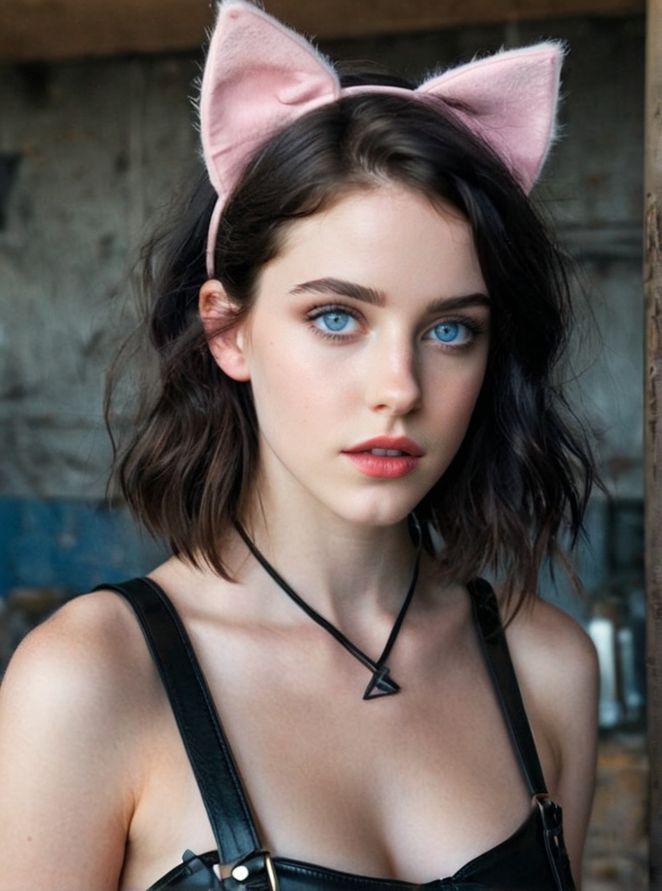 Photo of Imogen Serberkummer, feral girl wearing leather in dusty post-apocalyptic , ruined machinery, <lora:PerfectEyesXL:0.5>, (detailed, ultra-detailed body:1.1),best quality,photo-realistic,highly detailed,absurdres, cinematic lighting, hyper-realistic, sharp focus, 32k resolution, detailxl, SimplePositiveXLv2,