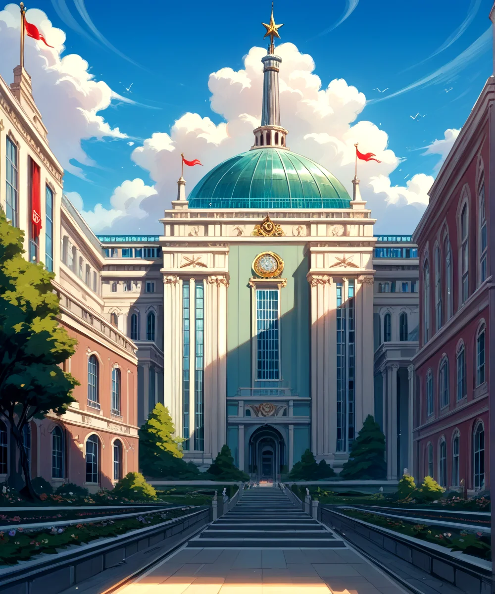 score_9, score_8_up, score_7_up,
<lora:Authoritarian_Architecture_(Architecture)_(Pony)_(AD):0.8> authoritarian, scenery, building, city, cityscape, architecture, monumental architecture,
8K, In'ei, chiaroscuro, soft natural volumetric cinematic perfect light, perfect depth of field shot, ray tracing, photometry, beautiful, subsurface scattering, idealized modern city, wide beautiful boulevards, busy city center, parks and manicured lawn areas, large parks, plazas, skyscrapers, hyper detailed, art by Thomas Kinkade, detailed background, detailed photographic fluffy anime clouds, Unreal Engine, CGI render, absurdly detailed, modern era photograph, masterclass oil painting,
BREAK zPDXL, zPDXLxxx, <lora:wowifierXL:0.2> art by mooncryptowow <lora:sdxl_lightning_8step_lora:0.4> <lora:detailed_notrigger:0.5>
