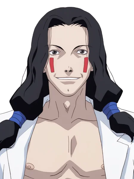 score_9, source_anime, rating_explicit, masterpiece, best quality, white background, <lora:Masami Eiri_PDXLv0.5:0.7> 1boy, masami eiri \(sel\), standing, upper body, looking at viewer, smile,