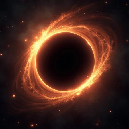 Illustration of a black hole