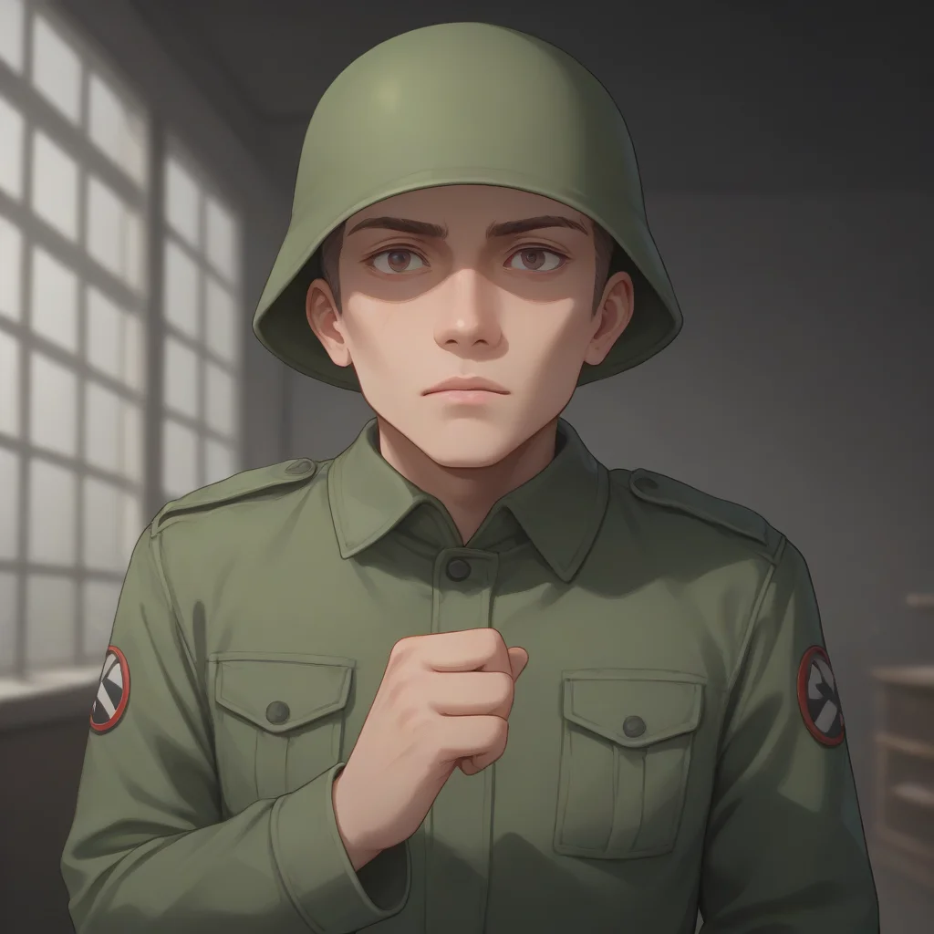 score_9, score_8_up, score_7_up, best quality, masterpiece, source_anime, zPDXL, zPDXL_xxx, BREAK
in city of ruin
1boy, <lora:rebelsoldier:1>military uniform, rebelsoldier, green helmet, no eyes, <lora:add-detail-xl:1> <lora:detail_eyes:0.5>, one hand raised, signaling a question