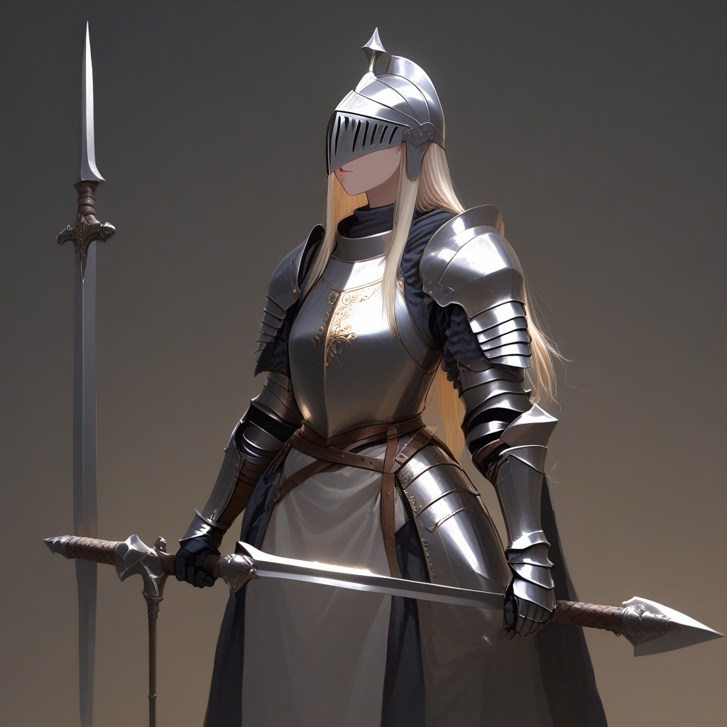 weapon, medieval, female knight