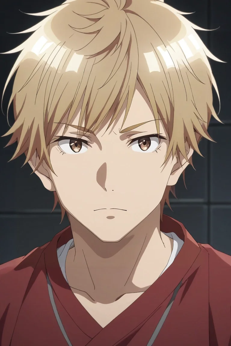 score_9, score_8_up, score_7_up, source_anime, rating_safe, intricate details, (realistic:0.6), looking at viewer, depth of field, 1boy, solo, male focus, <lora:shuuji_nakamura_pony:0.76>, shuuji_nakamura, blonde hair, brown eyes, short hair, , zombie costume, <lora:sdxl_lightning_8step_lora:1>