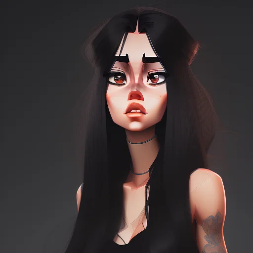 naturalism full body portrait of a husky, lank, Confident garbage collector woman, In-depth, angry, with long black hair wearing uchikake , digital art, trending on artstation, highly detailed, fine detail, intricate, outrun, vaporware