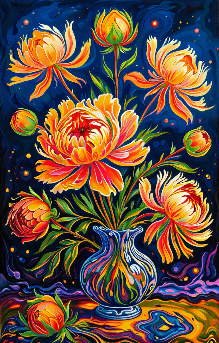 masterpiece,best quality,<lora:tbh25-sdxl:0.9>,illustration, decaying peonies