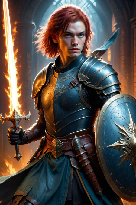 by Malcolm Liepke and Greg Hildebrandt in the style of Kurzgesagt, character, sword and shield <lora:sword_and_shield:0.45>, digital oil pastel on canvas<lora:oil_pastel:1.00>, by Enki Bilal and Scott Naismith <lora:more_art:0.30><lora:clothing_slider:2.00><lora:great_lighting:1.30><lora:aesthetic:1.15><lora:photorealistic_portrait:1.25><lora:RMSDXL_Enhance:0.45><lora:RMSDXL_Creative:0.35><lora:RMSDXL_Photo:0.45><lora:RMSDXL_Darkness_Cinema:0.50><lora:XDetail_heavy:0.45><lora:perfect_eyes:0.15><lora:perfect_hands:0.15><lora:midjourney:-0.15><lora:looking_at_viewer:0.75><lora:dpo:0.25>
